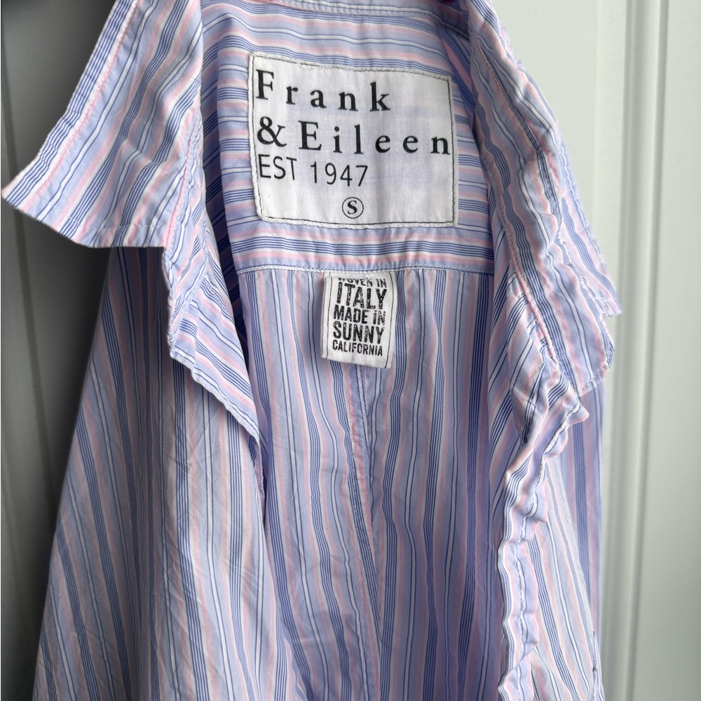 Frank & Eileen Barry Superlux Button Up Women’s Size Small Pink/Blue - Picture 4 of 8